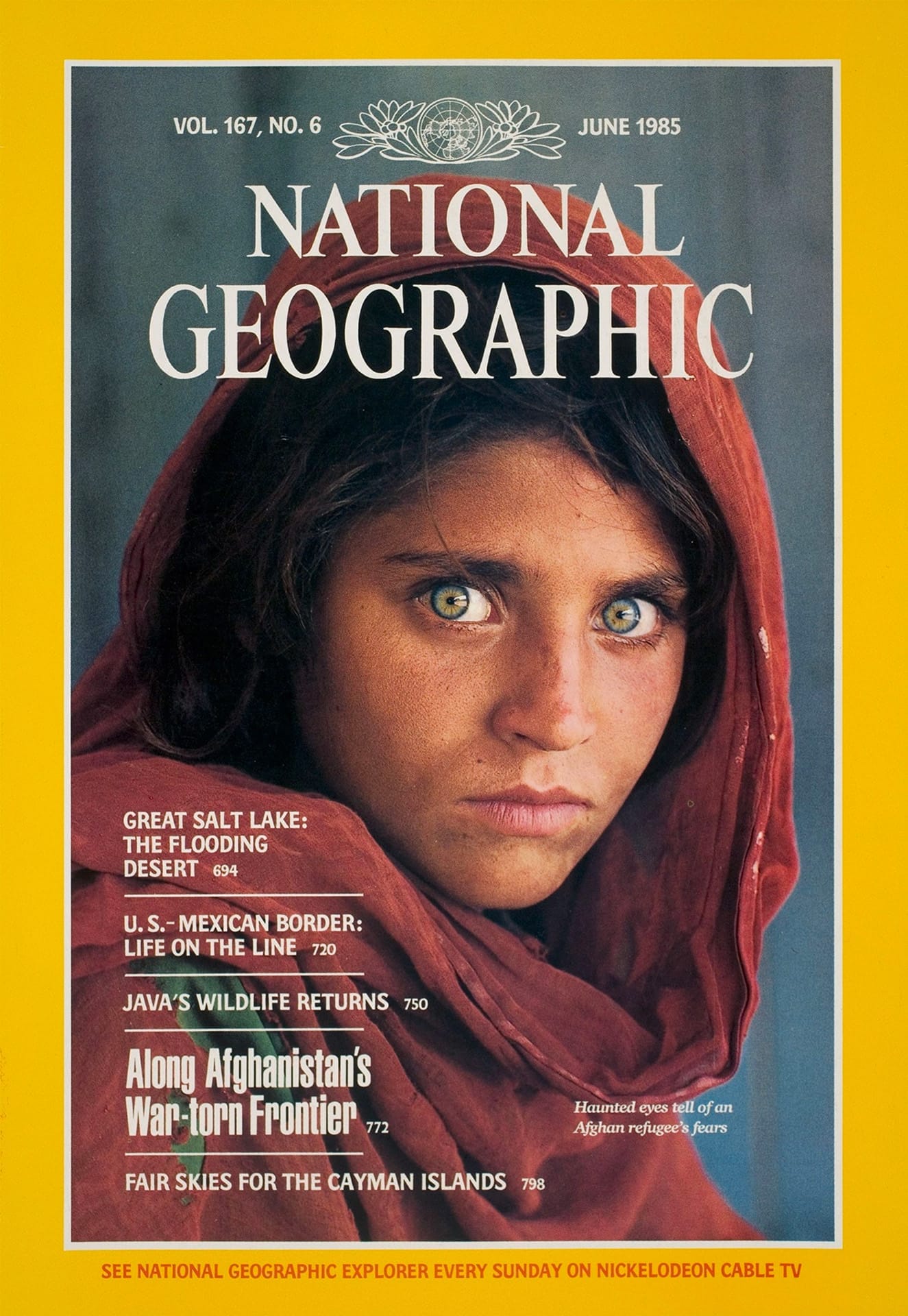 L’Afghane aux Yeux Verts "L'Afghane aux Yeux Verts" de Steve McCurry